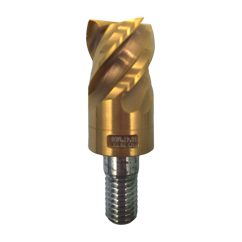 Model HESD: Tungsten Carbide End Mill Bits with Threaded Shank