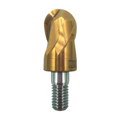 HSB Tungsten Carbide Ball End Mill Bits with Threaded Shank