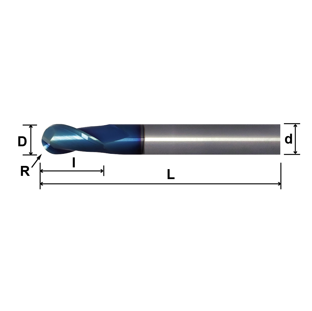638 MSB2 (Ball Nose),2 Flutes