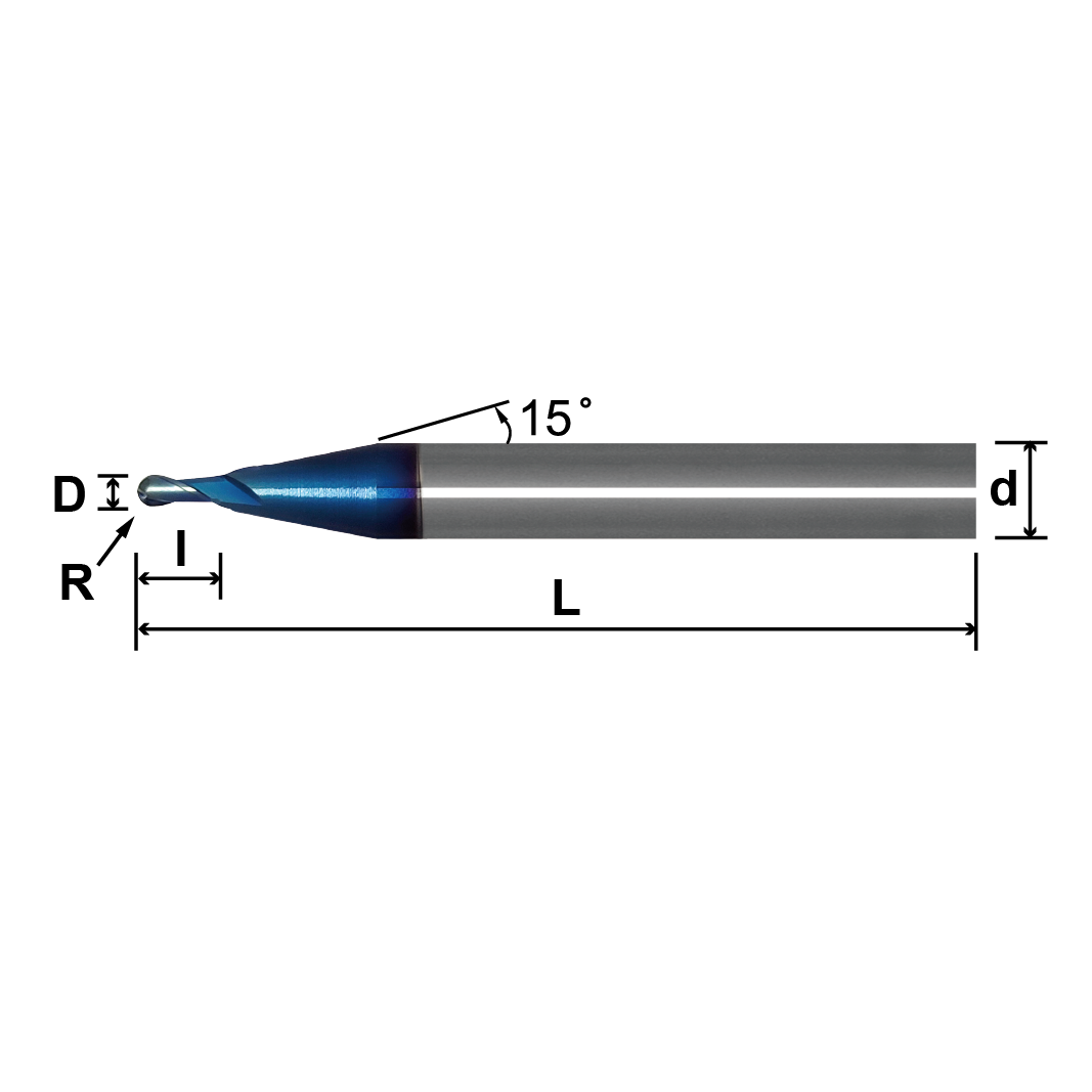 638 MSB2 (Ball Nose),2 Flutes